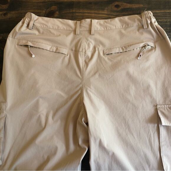 Gash Hao Zip Off Convertible Pants Mens Size 36 Backpacking Hiking Camping Tan - Picture 11 of 13